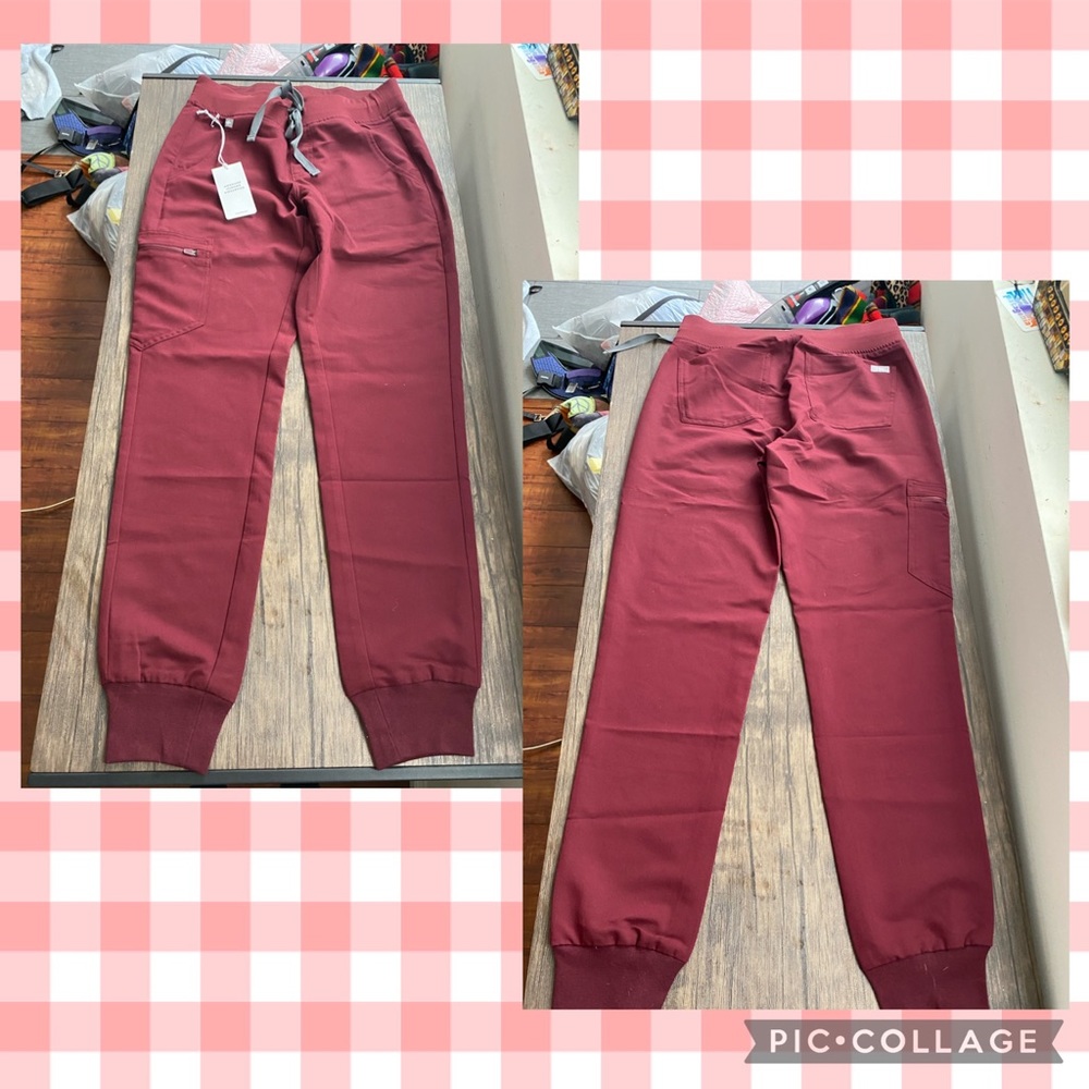 COPY - Figs: Burgundy Joggers!